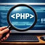 WordPress critical error displayed on a broken website after an update