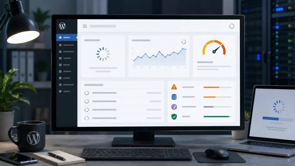 WordPress admin slow dashboard during performance troubleshooting