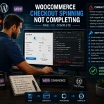 WooCommerce checkout spinning and not completing on online store