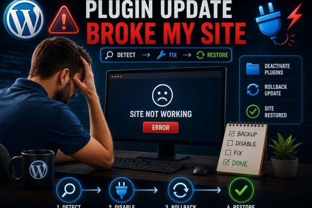 WordPress Plugin Update Broke My Site: What Should I Do?