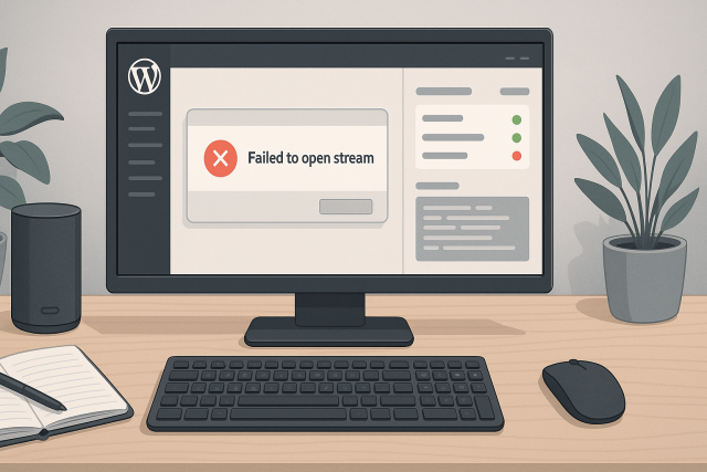 WordPress Failed to Open Stream Error: What to Check First