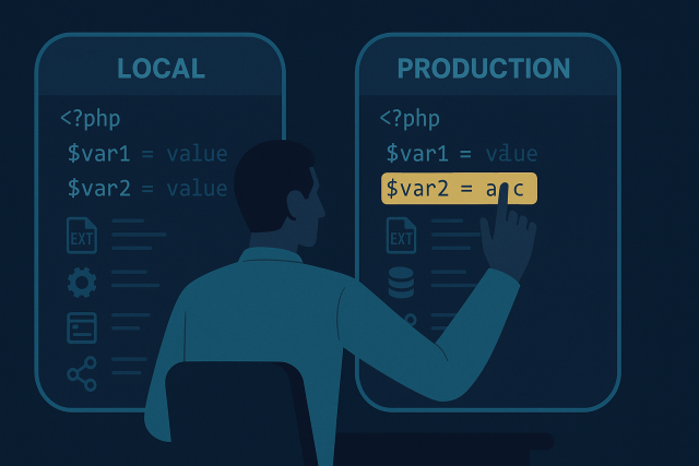 PHP Works Locally but Not on Production: How to Compare Environments Safely