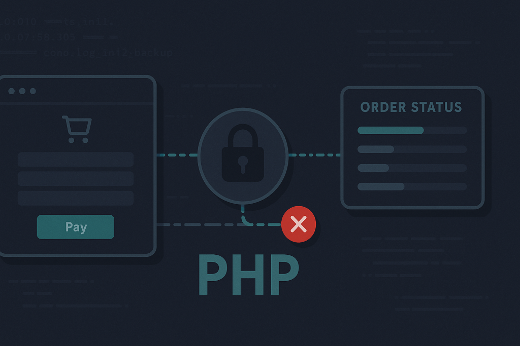 Developer tracing a Sylius checkout payment failure between the storefront, payment gateway, and order system