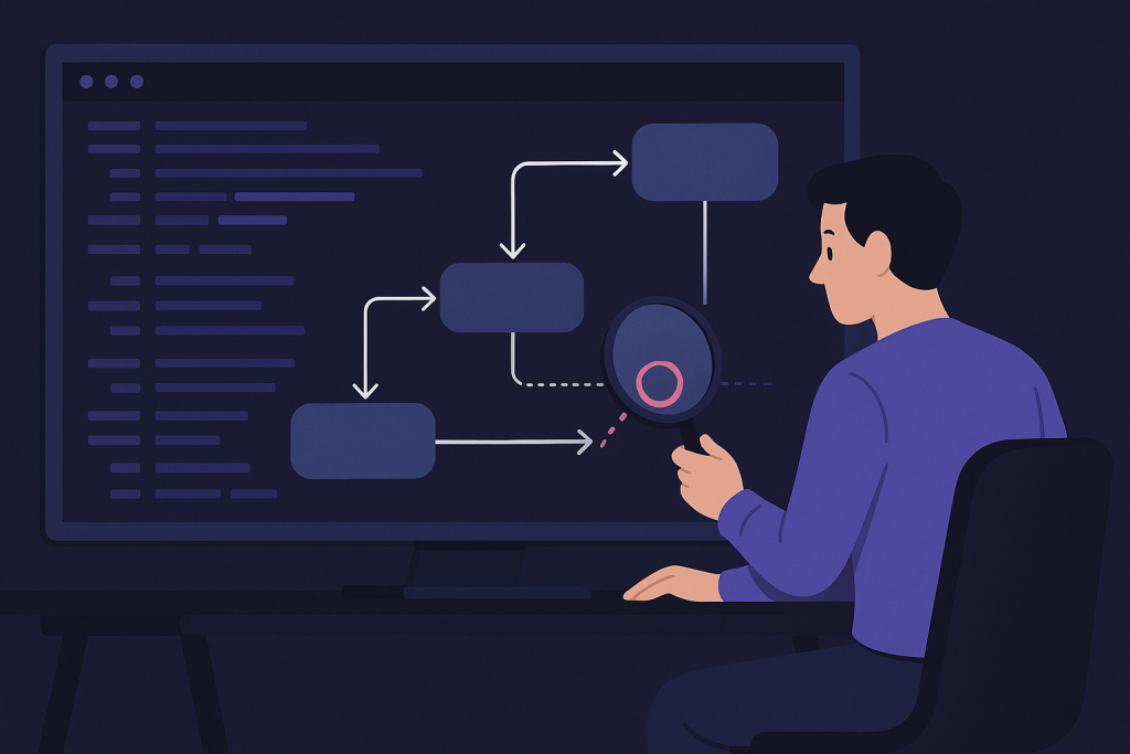 Developer reviewing a Symfony service container autowiring error on a code editor