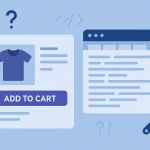 WooCommerce product page with an add to cart button and troubleshooting indicators