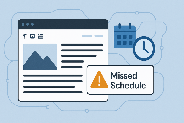 WordPress Missed Schedule: Why Scheduled Posts Do Not Publish