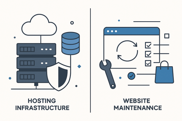 Website Maintenance vs Web Hosting: What Is the Difference?